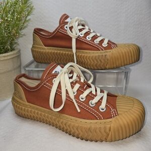 EXCELSIOR BOLT INDUSTRAIL CLASSIC WOMENS SNEAKER RUST ORANGE SIZE 4 EUC